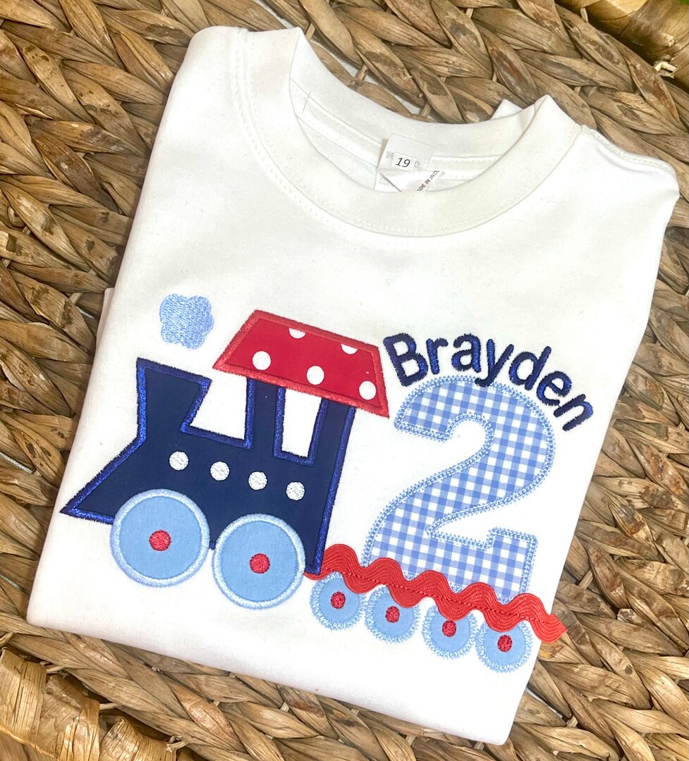Birthday Train, boys train shirt, boys personalized train, 1st birthday Ideas, Train themed birthday, train shirt, train party MakerPlace by